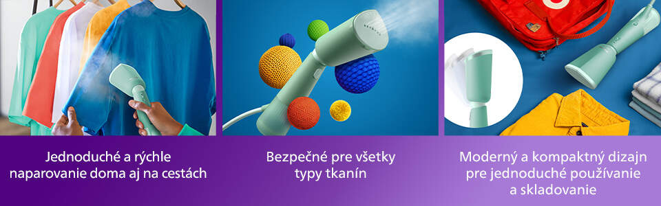 Ručný naparovač odevov Philips Series 5000 STH5010/70 zelený