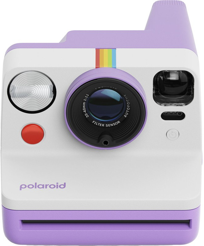 Instantný fotoaparát Polaroid Now 3. generácie, fialová farba