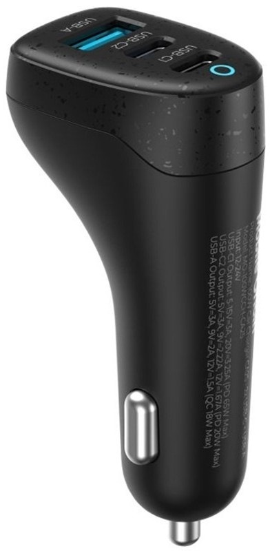 Adaptér do auta Mobile Origin CA25 s výkonom 100W vybavený portami USB-C a USB-A