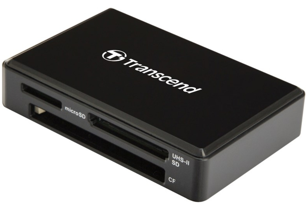 Čítačka pamäťových kariet Transcend RDF9, USB-A/SDHC, SDXC, microSDHC, microSDXC, CompactFlash čierna