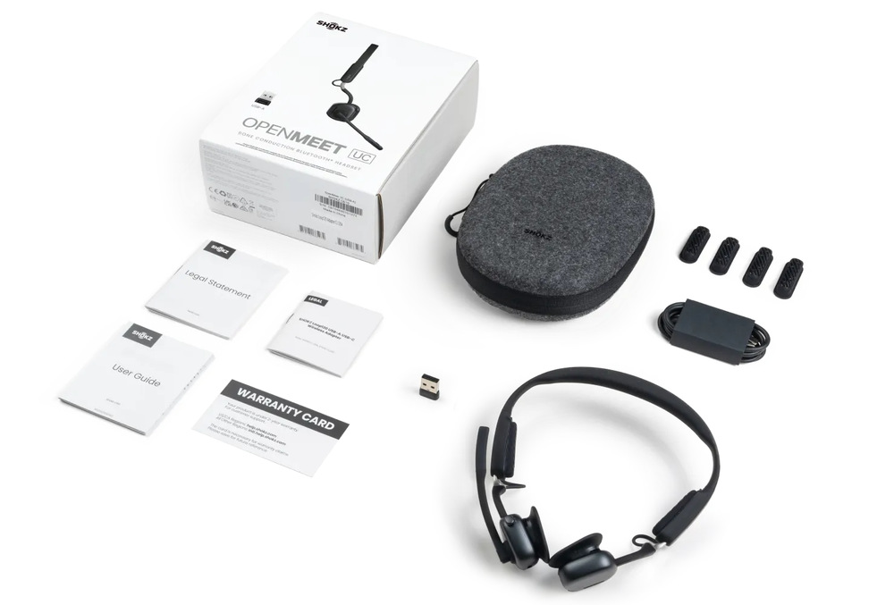 Slúchadlá Shokz OpenMeet UC, Bluetooth čierna Slúchadlá Shokz OpenMeet UC, Bluetooth čierna