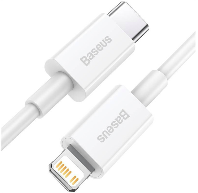 Kábel Baseus Superior Series USB-C/Lightning 20W 1m biely Kábel Baseus Superior Series USB-C/Lightning 20W 1m biely