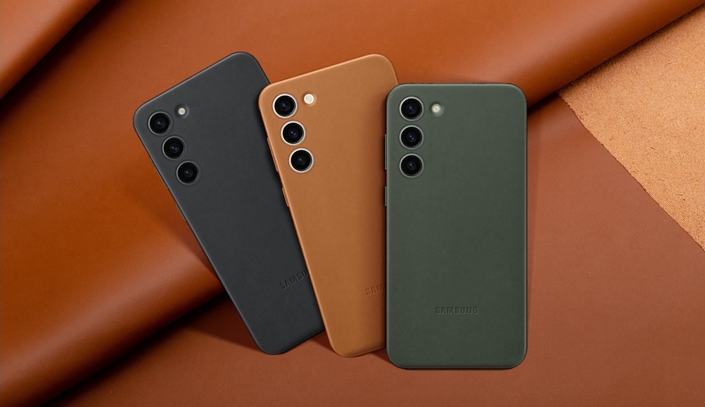 Kryt na mobil Samsung Leather na Galaxy S23+ hnedý Samsung Leather Cover kryt na Galaxy S23+