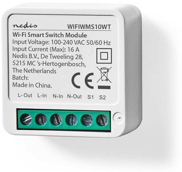 Spínač Nedis SmartLife, Wi-Fi, 3680 W