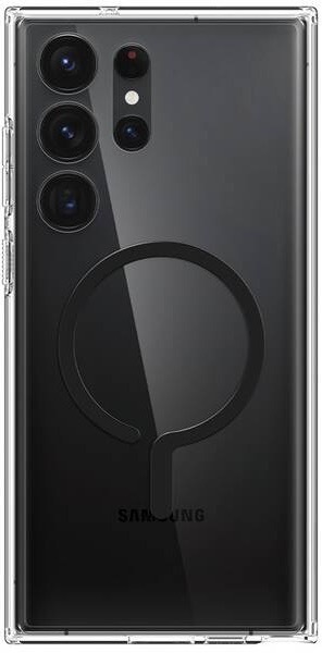 Kryt na mobil Spigen Ultra Hybrid OneTap MagSafe Ring na Samsung Galaxy S23 Ultra priehľadný