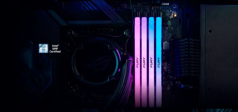 Pamäťový modul Kingston FURY Renegade RGB 16GB DDR5 6400MHz CL32 DIMM Kingston FURY Renegade RGB XMP