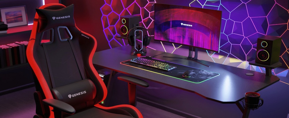 Herná stolička Genesis TRIT 500 RGB čierna Genesis TRIT 500 RGB