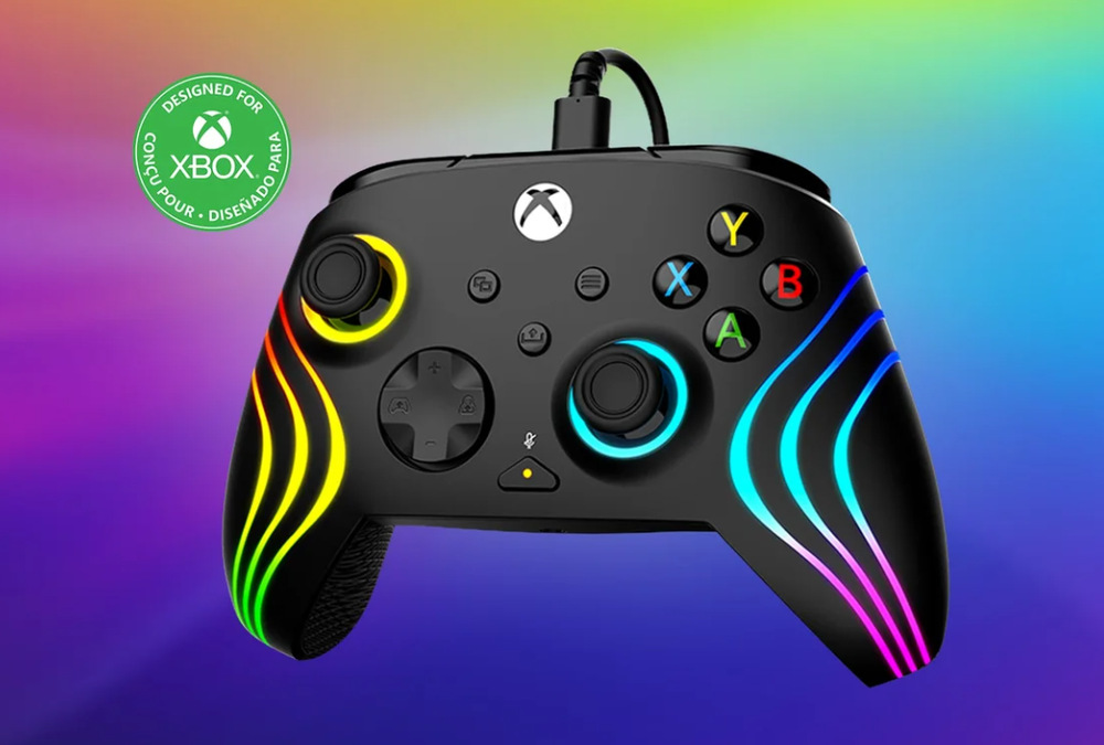 Gamepad Turtle Beach Afterglow Wave RGB - XBOX Series X/S, XBOX One, PC fialový