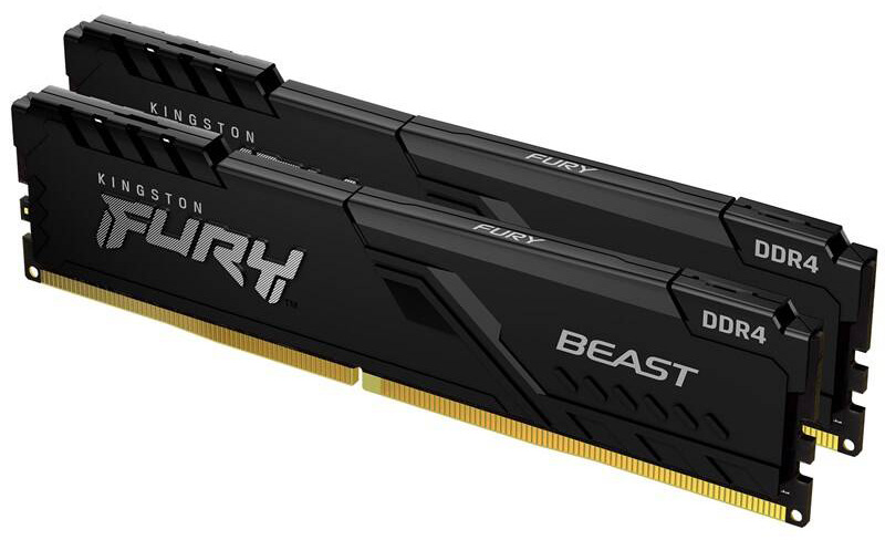 Pamäťový modul Kingston FURY Beast Black 16GB (2x8GB) DDR4 3200MHz CL16