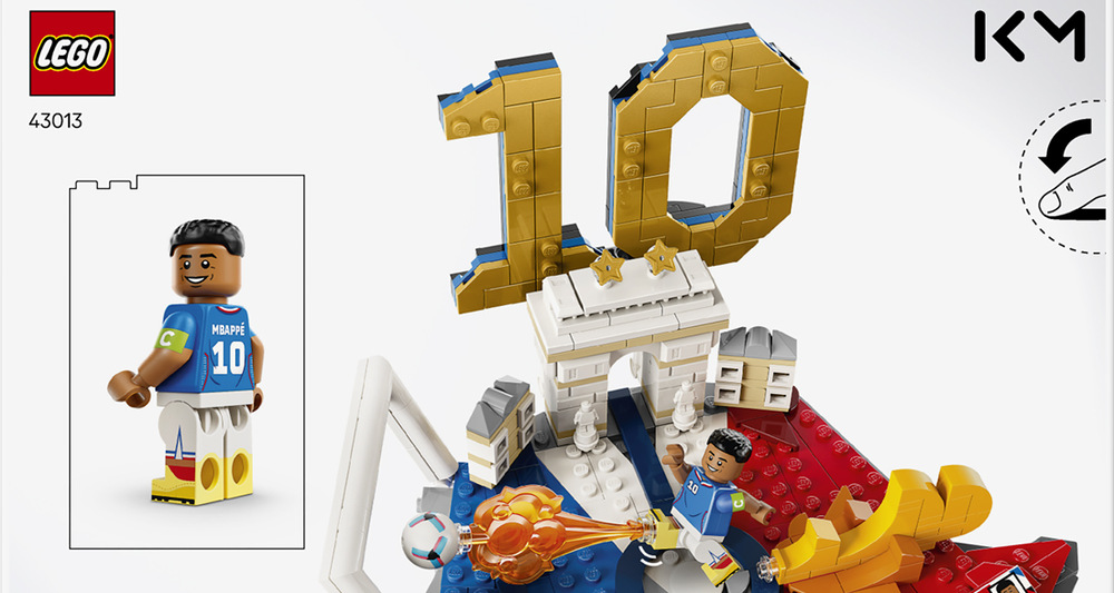 Stavebnica LEGO Editions umožní zostaviť výstavnú scénu venovanú futbalovej hviezde Kylianu Mbappému