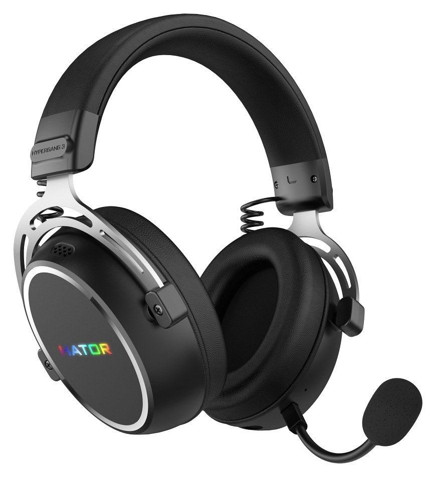 Headset HATOR Hypergang 3 Wireless s náhlavným mostom a pripojeným mikrofónom