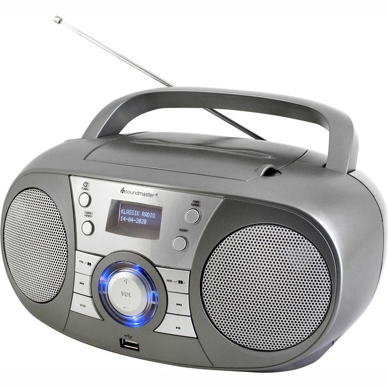 Rádioprijímač DAB+/CD Soundmaster SCD1800TI sivý