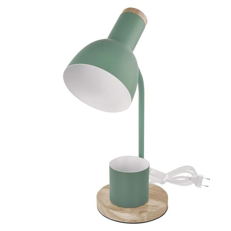 Stolná LED lampička EMOS Poppy, max. 25 W, žiarovka E27, IP20 zelená