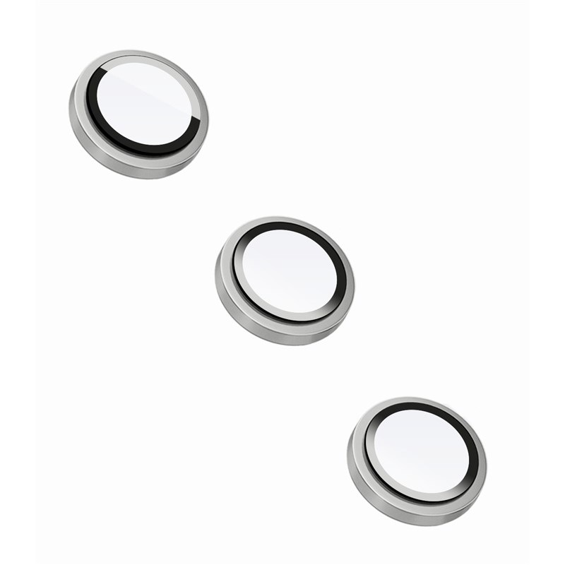Ochranné sklo šošovky fotoaparátu FIXED Camera Glass na Samsung Galaxy A15/A15 5G strieborné