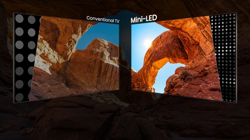 Televízor Hisense 75E8Q Televízia Hisense 75E8Q, technológia Mini LED