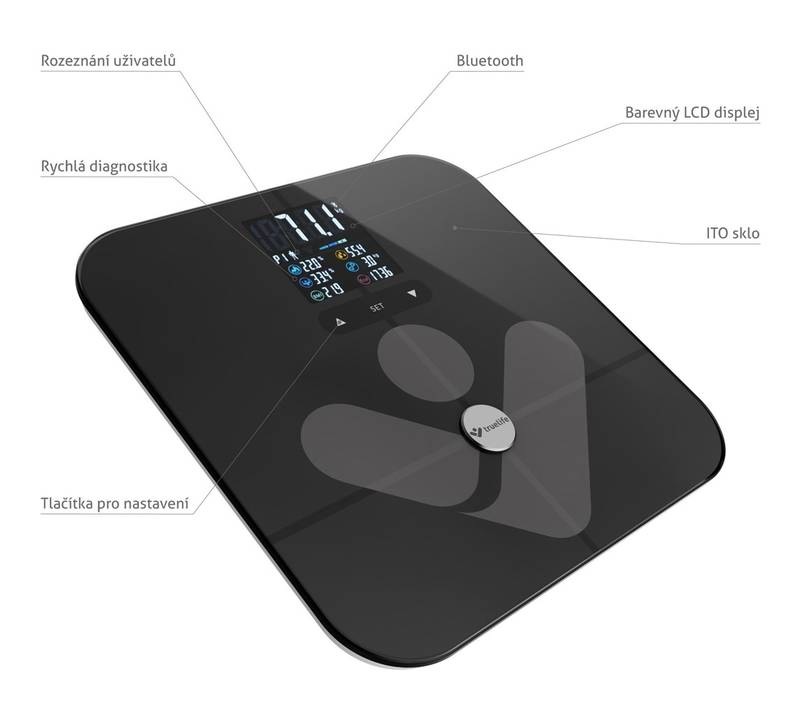 Osobná váha TrueLife FitScale W7 BT Black Osobná váha TrueLife FitScale W7 BT Black