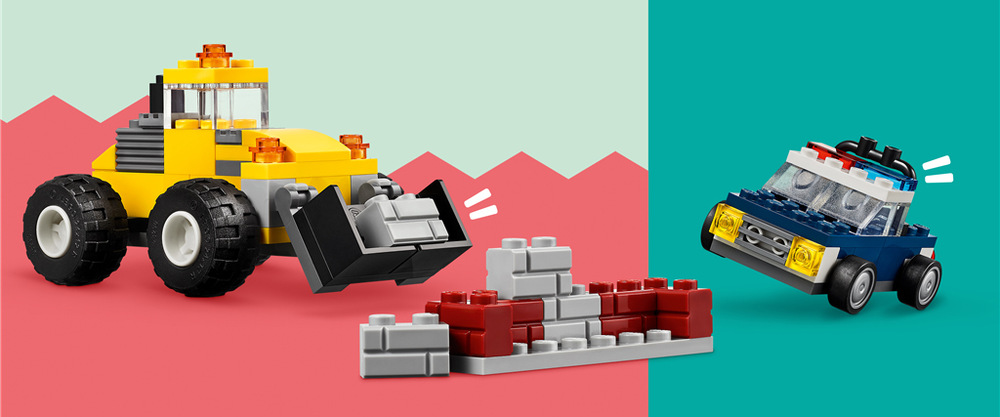 Stavebnica LEGO® Classic 11036 Tvorivé vozidlá Stavebnica poteší malých milovníkov áut a pracovných strojov, ktorí si môžu podľa návodov vytvoriť vlastný vozový park.