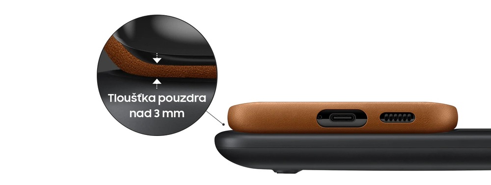 Bezdrôtová nabíjačka Samsung Duo Pad, 9W čierna