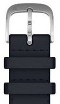 Remienok Garmin Quick Release Bands (20 mm), Navy Italian Leather, strieborná pracka tmavo modrá farba