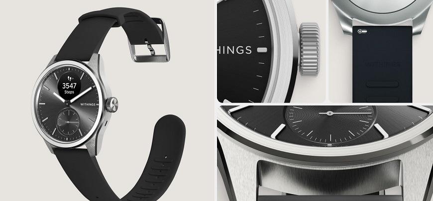 Inteligentné hodinky Withings Scanwatch 2 42 mm čierne Inteligentné hodinky Withings Scanwatch 2 42 mm čierne