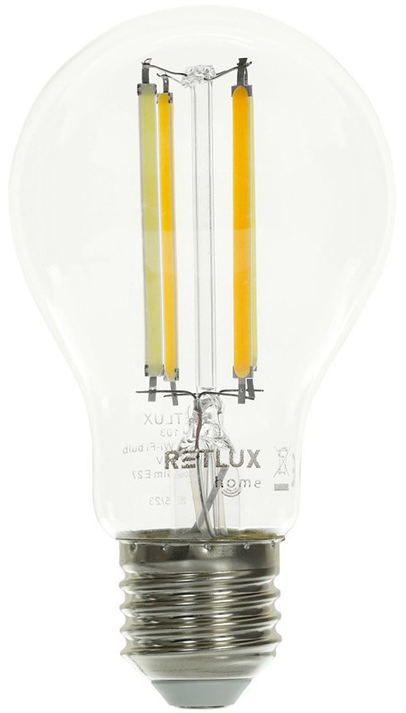 Inteligentná žiarovka RETLUX RSH 103, Filament, A60, E27, 7W, CCT