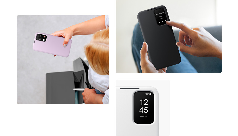 Puzdro na mobil flipové Samsung Smart View na Samsung Galaxy A35 čierne Samsung Flipové púzdro Smart View A35 Black