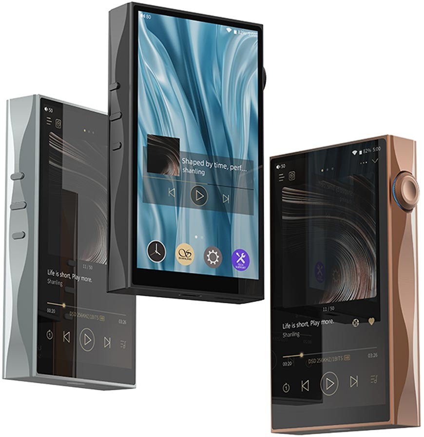 HiFi prenosný digitálny prehrávač Shanling M3 Plus 64GB strieborný Digitálny prehrávač Shanling M3 Plus, strieborný