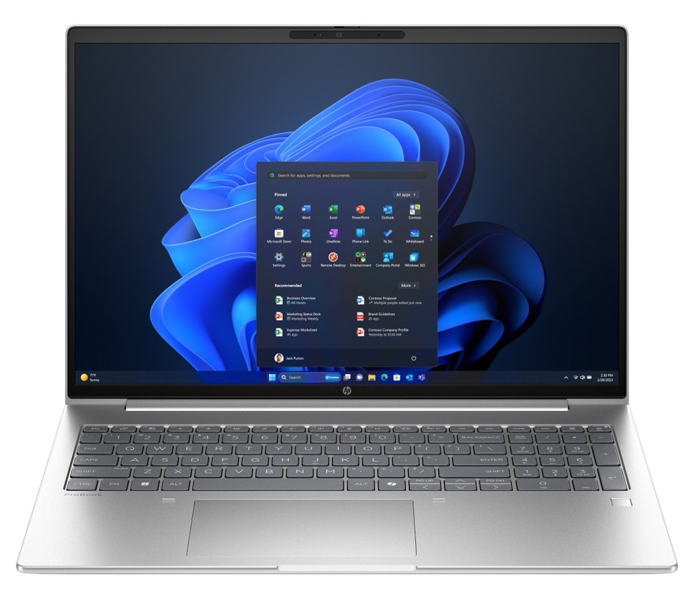 Notebook HP ProBook 4 G2a 16" strieborný Pri práci s dokumentmi a tabuľkami využijete podsvietenú klávesnicu s numerickou časťou, ktorá uľahčuje písanie aj zadávanie čísel.
