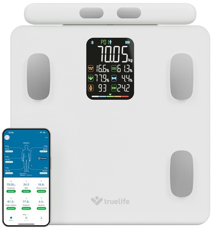 Osobná váha TrueLife FitScale W8 BT White biela