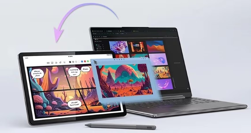 Tablet Lenovo Tab K11 Gen 2 8 GB / 128 GB + flipové puzdro a dotykové pero sivý Prenos obrazu z notebooku do tabletu Lenovo Tab K11 Gen 2″ width=