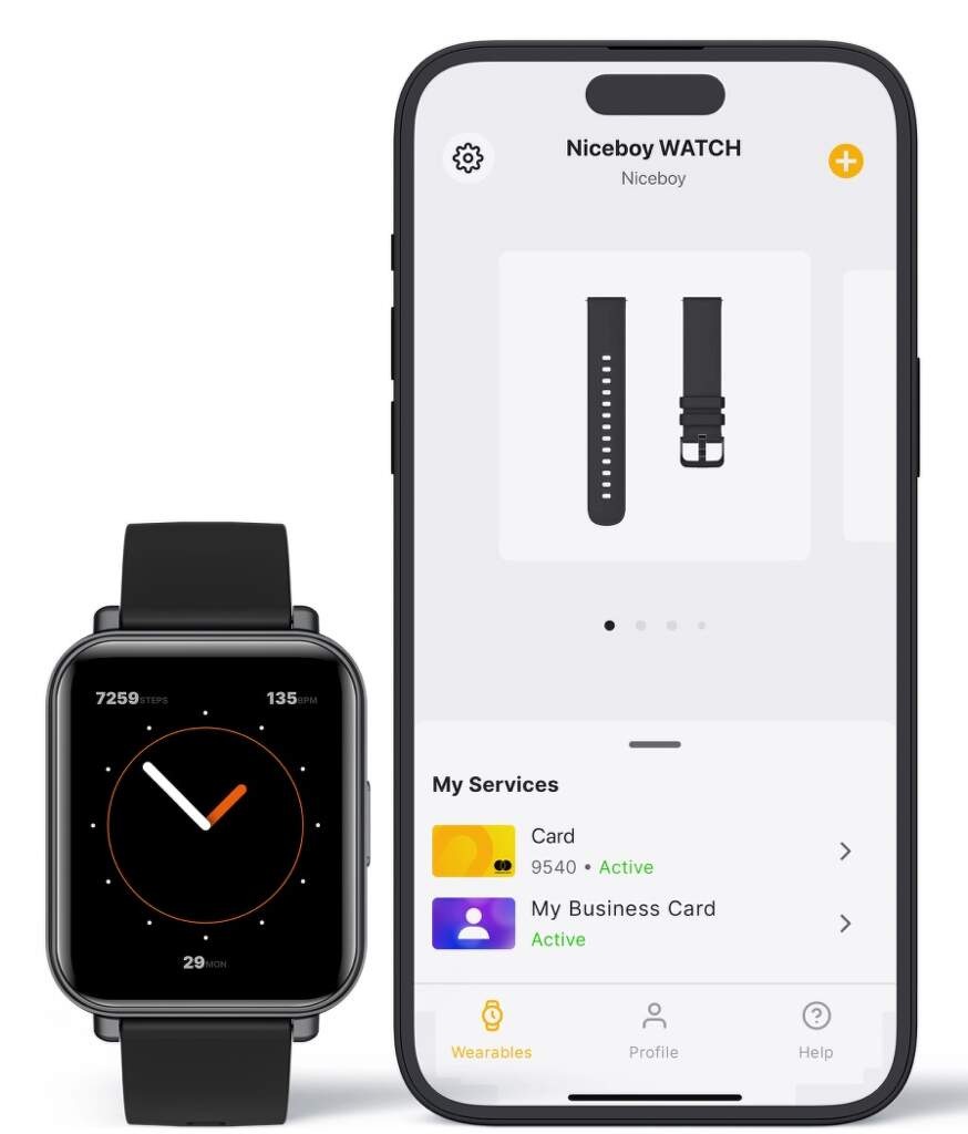 Inteligentné hodinky Niceboy Watch 4 NFC strieborné