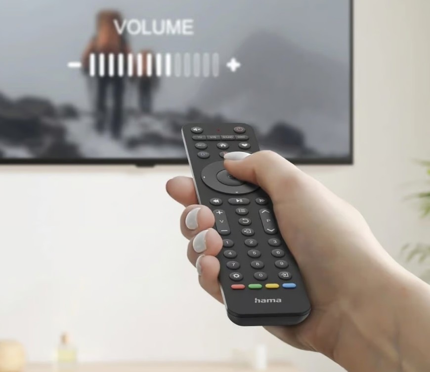Diaľkový ovládač Hama univerzálna, 4v1 čierny Ovládanie televízie s diaľkovým ovládačom hama 4v1