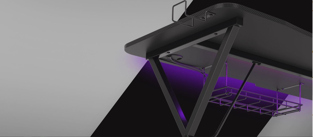 Herný stôl Genesis HOLM 200 RGB čierny Genesis HOLM 200 RGB
