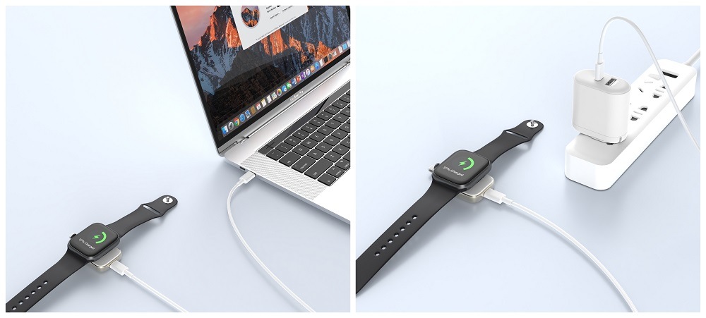 Sieťový adaptér WG s USB-C pro Apple Watch biely Sieťový adaptér WG s USB-C pro Apple Watch biely