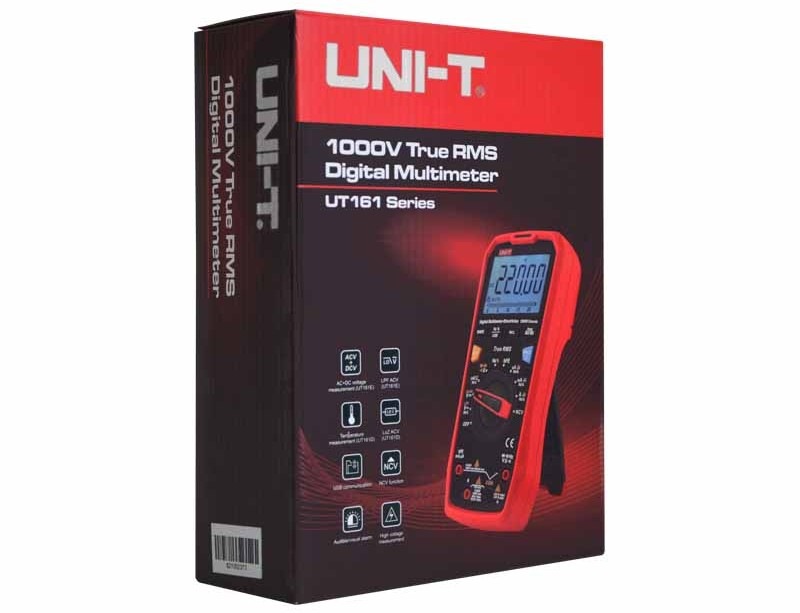 Multimeter UNI-T UT161E Multimeter UNI-T UT161E je napájaný 4× AAA batériami a automatickým vypínaním