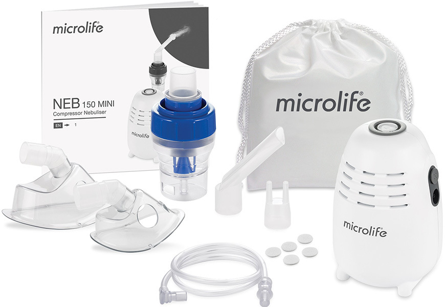Inhalátor kompresorový Microlife NEB 150 MINI biely Inhalátor kompresorový Microlife NEB 150 MINI