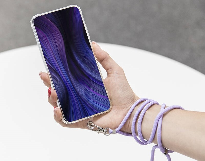 Popruh na krk CPA pre telefóny so zadným krytom, univerzálny ružový Popruh na krk CPA pre telefóny so zadným krytom, univerzálny ružový