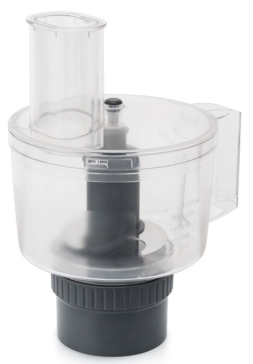 Multifunkčný nadstavec ETA 1028 95010 pre kuchynské roboty ETA, food processor s objemom 1300 ml s plniacim otvorom a nerezovým sekacím nožom