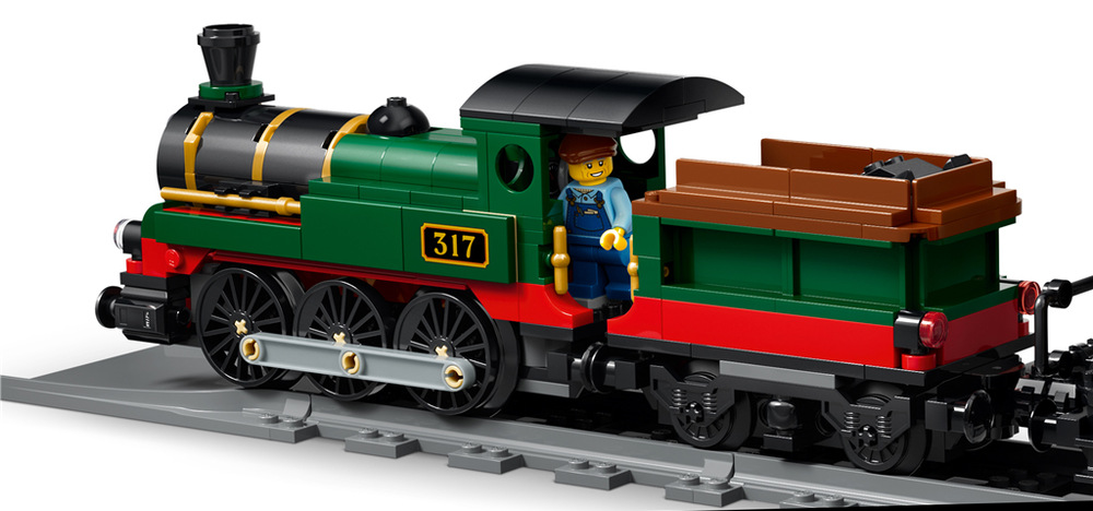 Stavebnica LEGO® City 60511 Vintage parní vlak Vďaka kabíne s ohniskom, mechanickému návestidlu a piatim minifigúrkam LEGO si deti užijú realistické hranie.