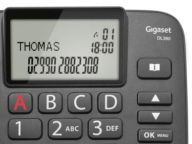 Domáci telefón Gigaset DL380 čierny Domáci telefón Gigaset DL380 čierny
