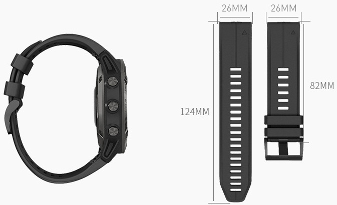 Remienok RhinoTech pre Garmin QuickFit športový silikónový 26mm sivý Remienok RhinoTech pre Garmin QuickFit športový silikónový 26mm sivý