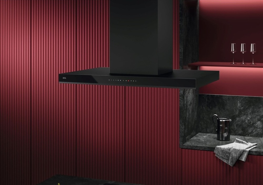 Ostrovkový odsávač pár AEG GI87D91CB Hob2Hood