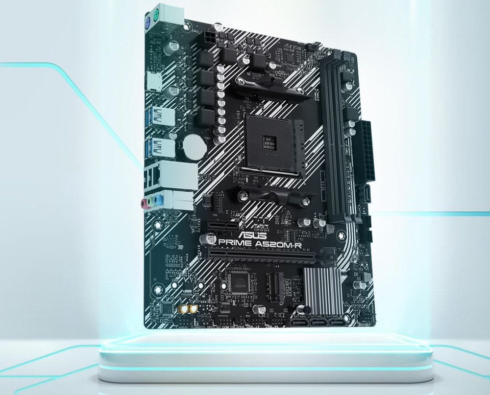Základná doska Asus PRIME A520M-R Lifestylové foto MB Asus PRIME A520M-R
