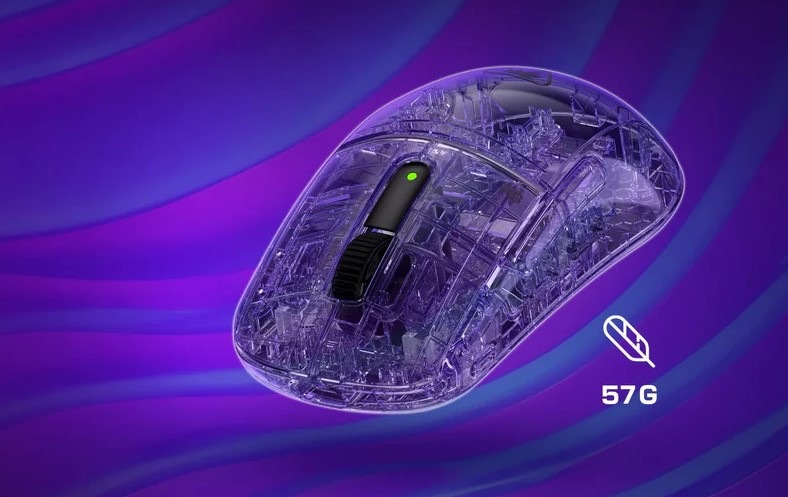 Myš Turtle Beach Burst II Pro čierna Z prednej časti vidíme pohľad na vnútornú štruktúru hernej myši Turtle Beach Burst II Pro