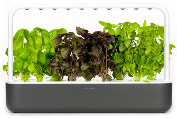 Chytrý kvetináč Click and Grow Smart Garden 9 - šedý
