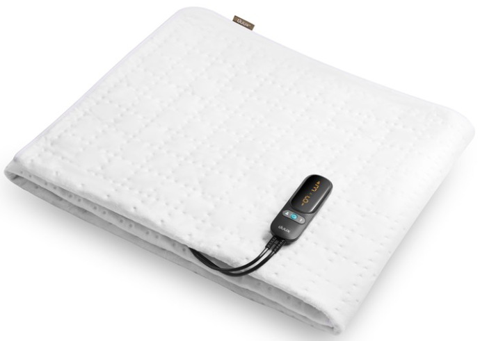 Vyhrievacia podložka Duux DXUB10 Snooze Fleece 200 × 90 cm v bielej farbe s ovládačom