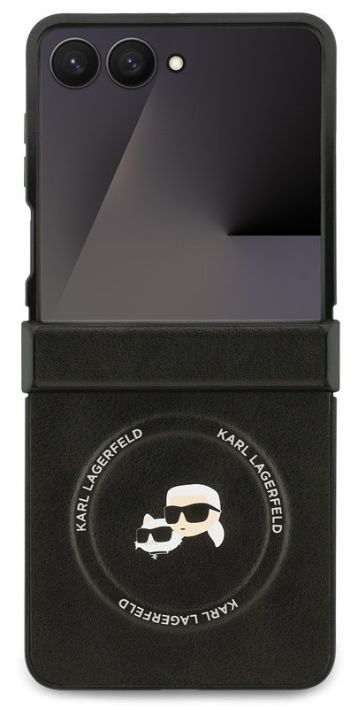 Kryt na mobil Karl Lagerfeld pre Samsung Galaxy Z Flip 7, čierna farba