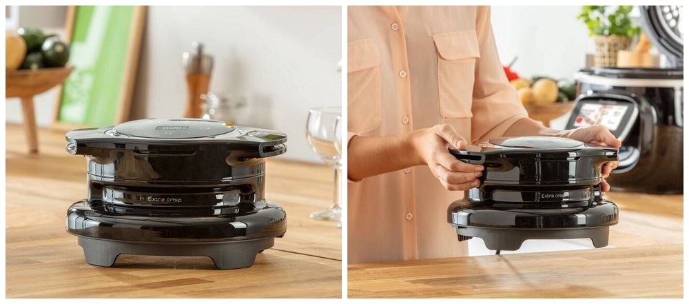 Pokrievka Tefal multifunkčný EY150830 Extra Crisp Lid čierna