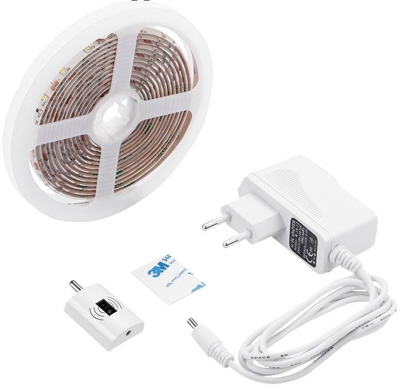 LED pásek Solight s bezdotykovým ovládáním, 3m, 180 LED, 4000K, IP65, 230V (WM505)