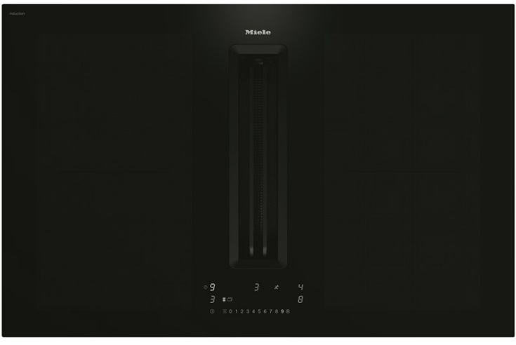 Indukčné varné dosky s odsávaním Miele KMDA 7676 FL-A BlackPerfection čierna MIEKMDA7676FLA